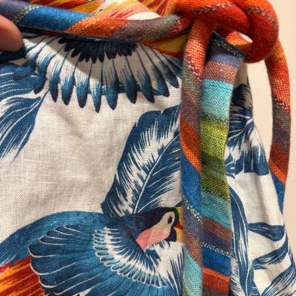 FARM RIO Flying Toucans Open Back Dress, Size M - Picture 9 of 9